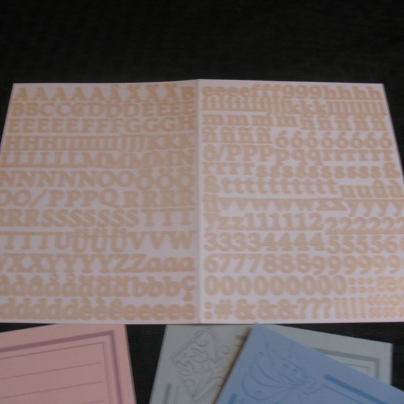 ABC/123 Stickers, Mini; Beige & Journaling boxes New/CREATIVE MEMORIES. - Picture 2 of 5